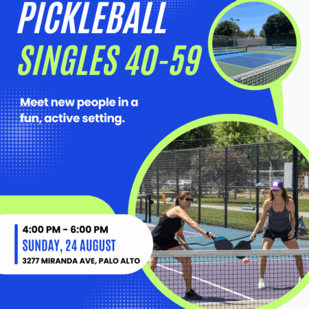 Early Bird PICKLEBALL SINGLES MIXER, AGES 40-59