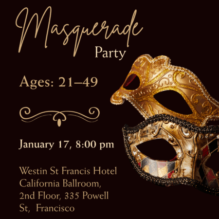 Early Bird Masquerade Party, ages 21-49