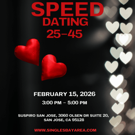 Early Bird SPEED DATING SAN JOSE, ages 25-45