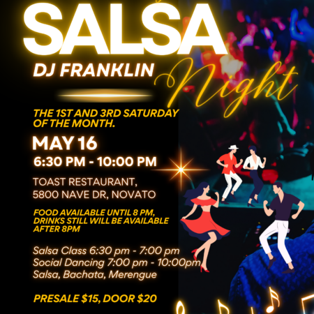 Early Bird SALSA SOCIAL DANCING NOVATO