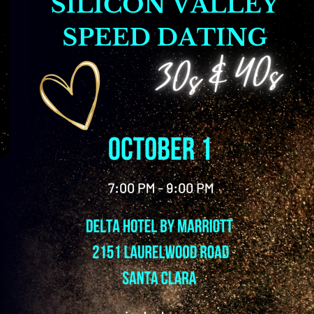 Early Bird SILICON VALLEY SPEED DATING, 30S/40S