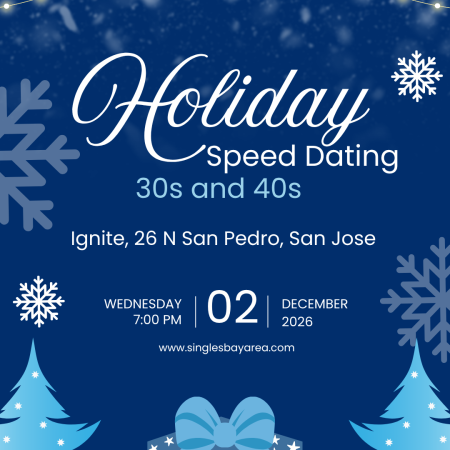 Early Bird HOLIDAY SPEED DATING for 30S/40S – SILICON VALLEY